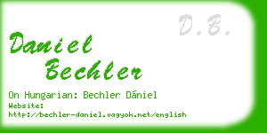 daniel bechler business card